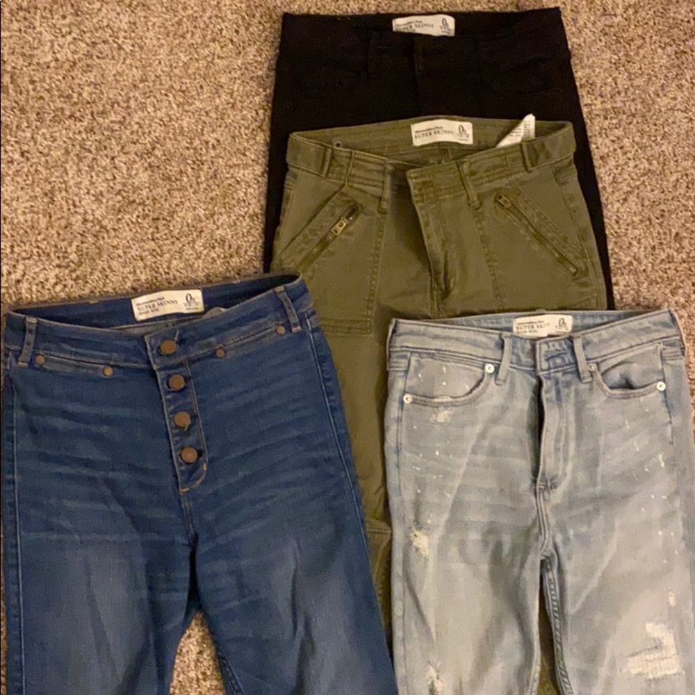 Abercrombie & Fitch super skinny high rise jeans 0